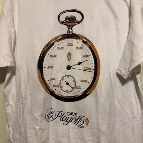 Cleveland Cavaliers Size XL Time To Let ‘Em Know 2024 Playoffs T-Shirt - Picture 2 of 8